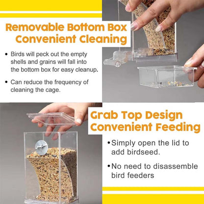 🐦Automatic No-Spill Transparent Bird Feeder