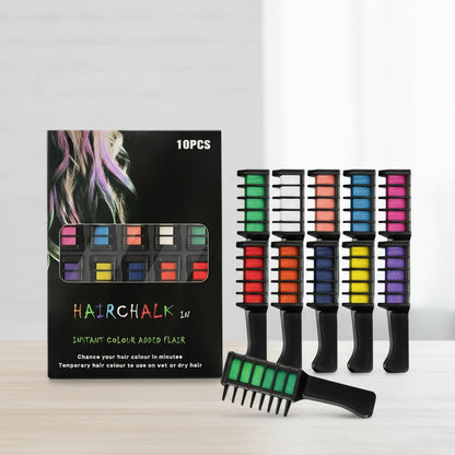 ⏳Black Friday Sale!🚨 Lowest Price Ever, Don't Miss Out! 🌈Festive Fun Hair Chalk Combs
