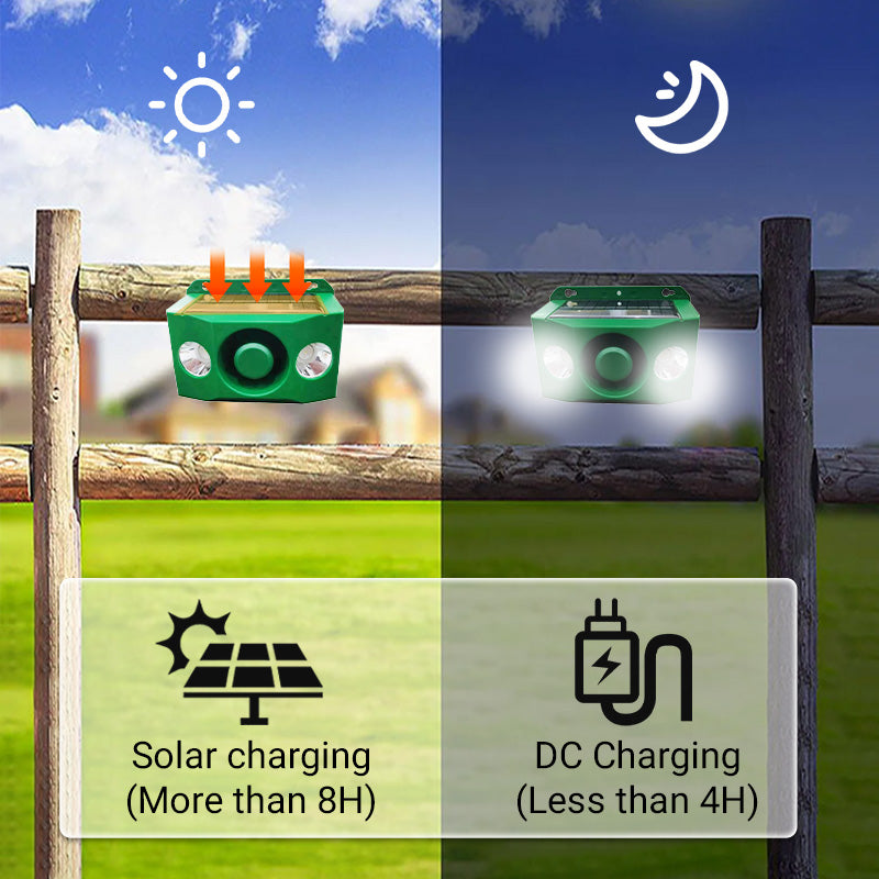 🔥HOT SALE🔥Beast Repellent Solar Warning Lights with Loud Volume