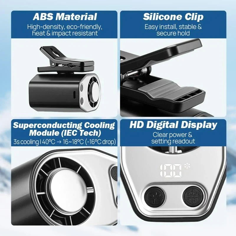 Mini Wearable Neck and Desktop USB Fan