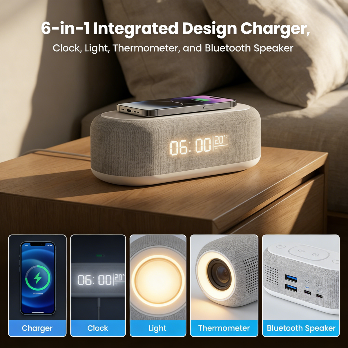 6-in-1 Wireless Charging Station