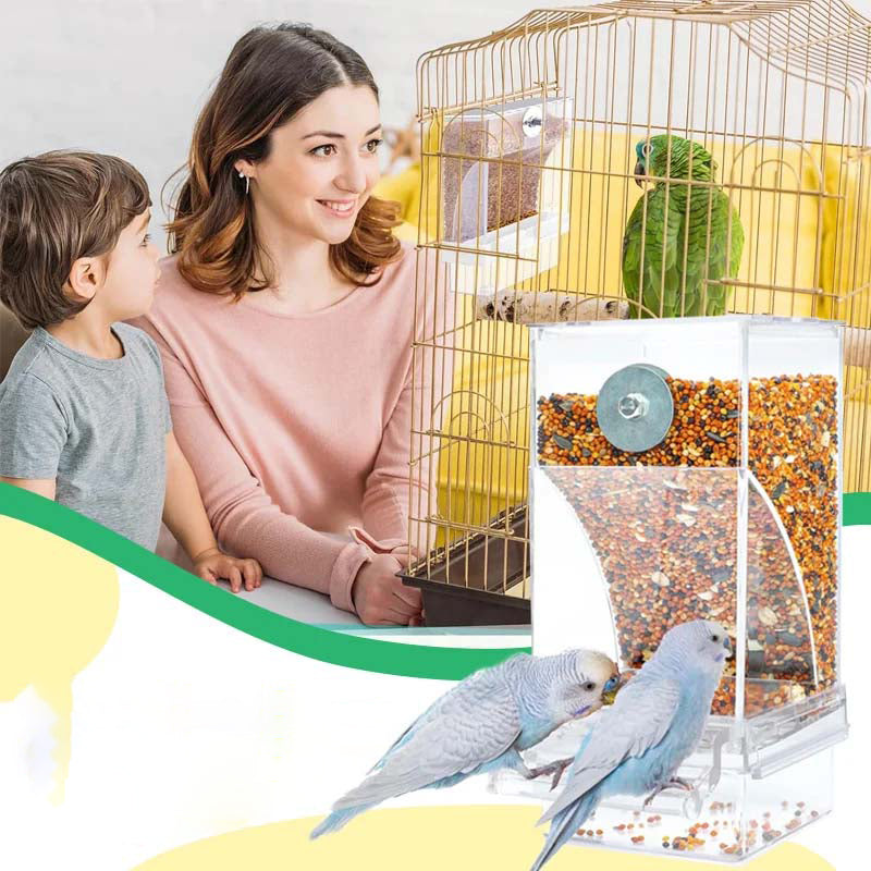 🐦Automatic No-Spill Transparent Bird Feeder