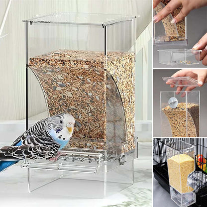 🐦Automatic No-Spill Transparent Bird Feeder
