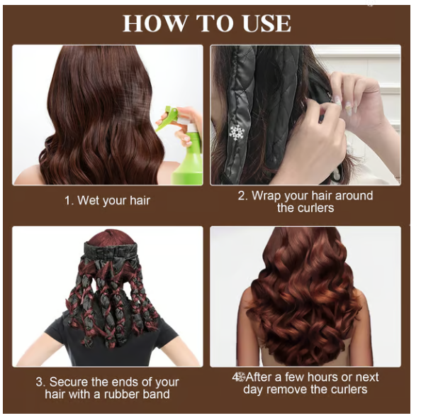 💥HOT SALE💥Sleep-in hairband Heat-free curling tongs🧑‍🦱🥰