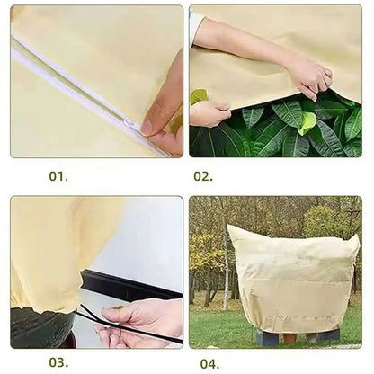 🎅Early Xmas Sales - 50% OFF🎄Plant Thickened Drawstring Bag Freeze Protection Covers