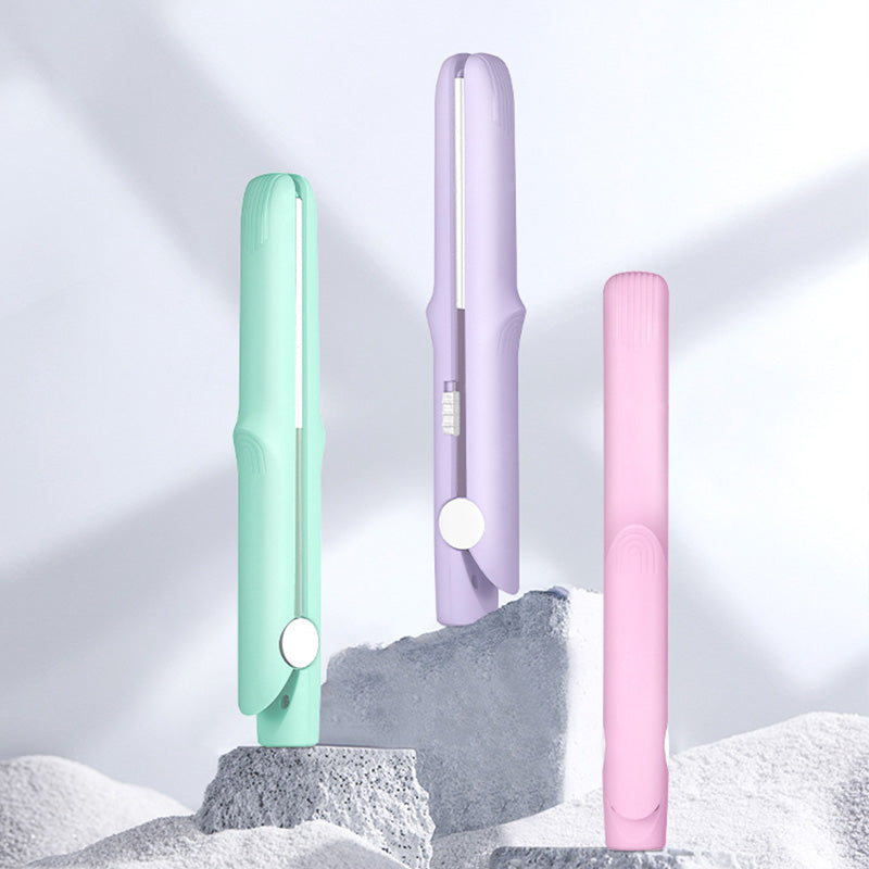 🎁Hot Sale 49% OFF⏳2-in-1 Mini Curling Wand & Flat Iron Hair Straightener