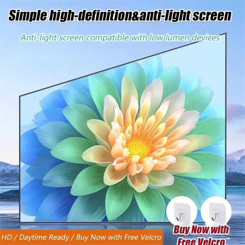 📺 50% OFF NOW! ✨ High Definition Projection Screen - 120-inch Diagonal with Matte White Surface for Crystal Clear Home Cinema Experience 🎬🌟