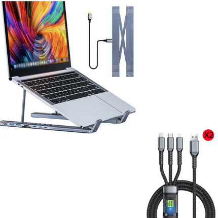 💥HOT SALE💥Limited-time offer-USB-C Docking Station Laptop Stand with 4K HDMI