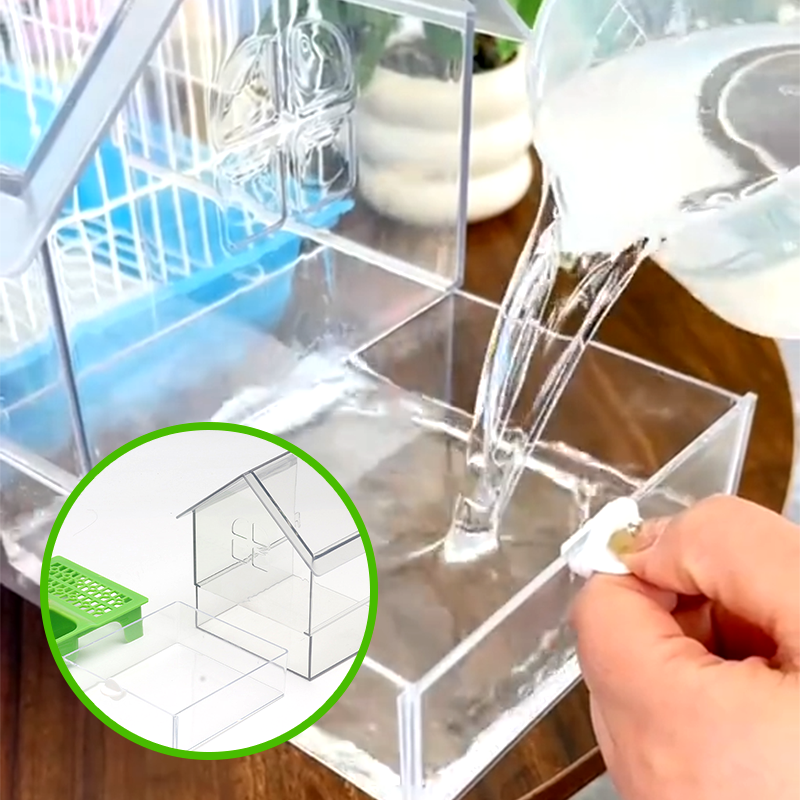 Pull-Out External Parrot Feeder