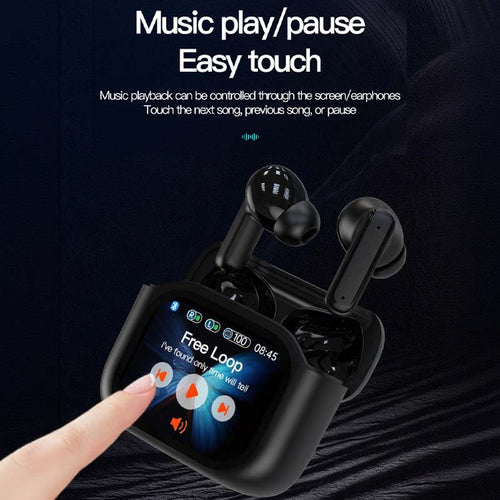 Compact Touch-Control Clear-Sound Earbuds