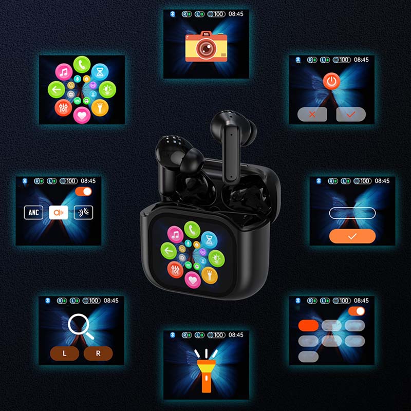 Compact Touch-Control Clear-Sound Earbuds
