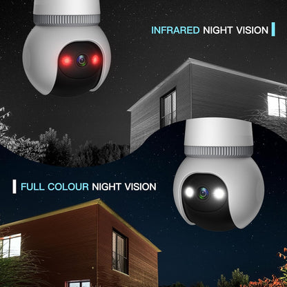 🔥All-New Upgrade✨4MP Light Bulb Security Camera 5G&2.4GHz Wireless Outdoor Indoor Camera with Night Vision