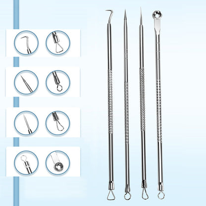 💓HOT SALE 50% OFF💥Stainless Steel Blackhead Removal Kit (with free alcohol pads)