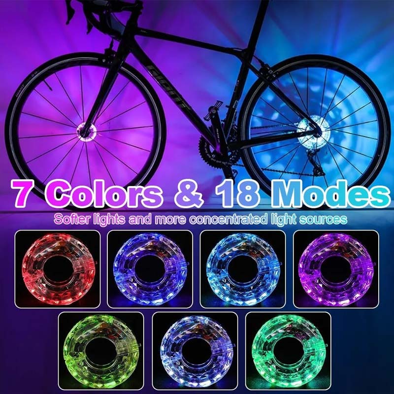 ✨ LED Cycling Wheel Hub Light for Night Riding