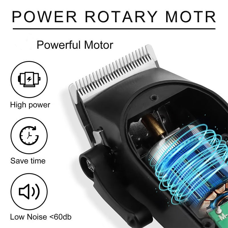 💇 50% OFF! 📣 Durable & Sharp Electric Hair Clipper Set – Self-Sharpening Blades, Quiet Brushless Motor & Smart Display Screen ✂️